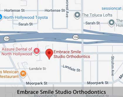 Map image for Invisalign in Toluca Lake, CA
